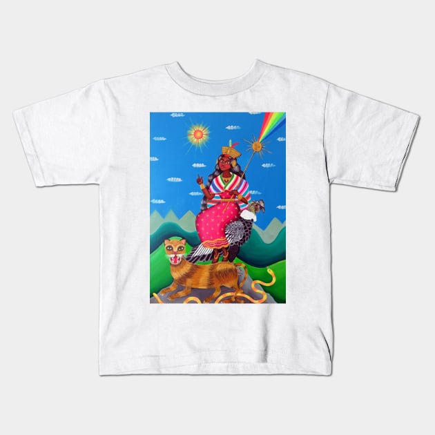 Mama Huaco Kids T-Shirt by La luna y el fuego